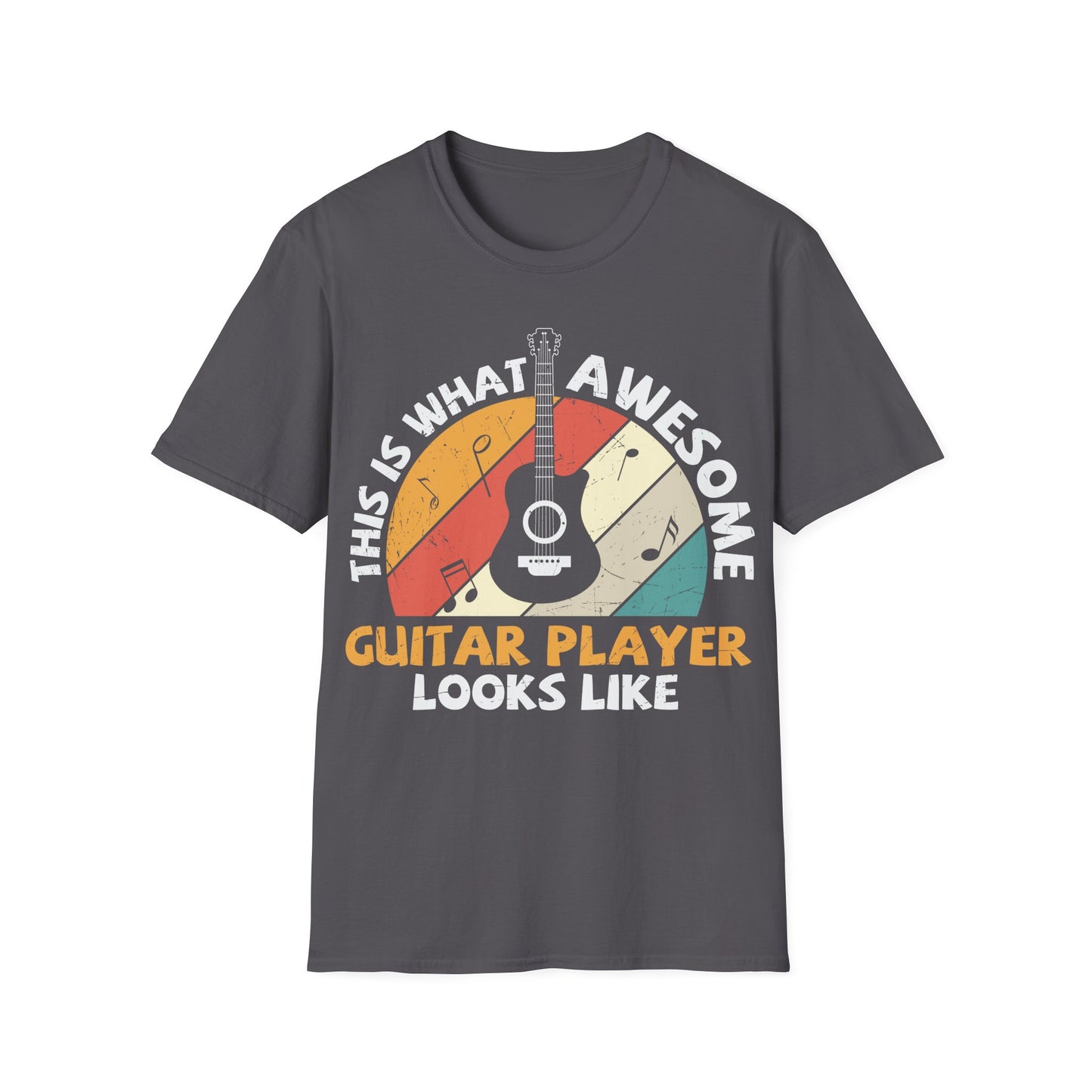 This is What Awesome Guitar Player Looks Like - Unisex Softstyle T-Shirt