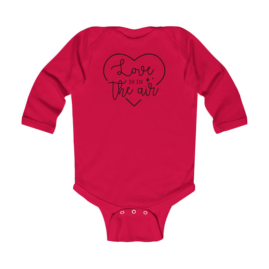 Love is in the Air - Heart - Infant Long Sleeve Bodysuit