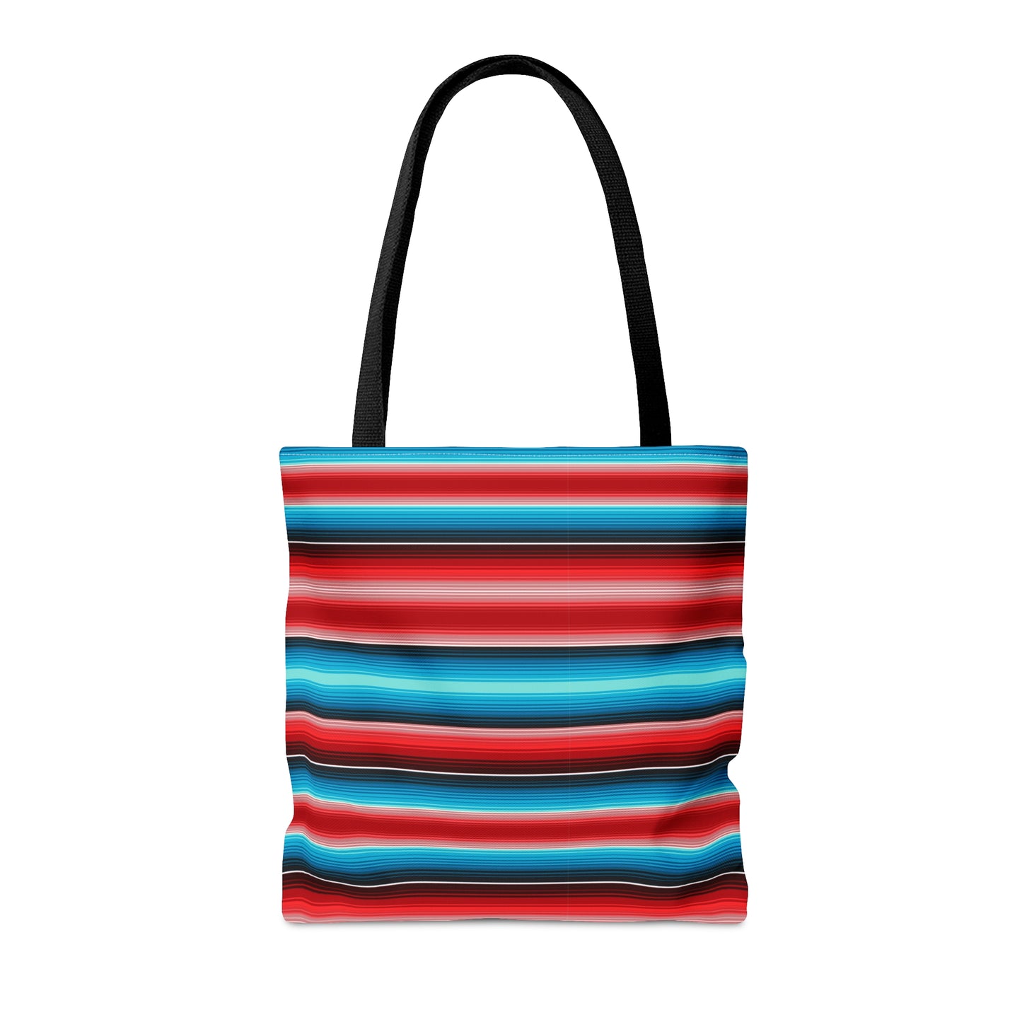Red and Blue Multicolor Striped 35 - Practical, high-quality Tote Bag