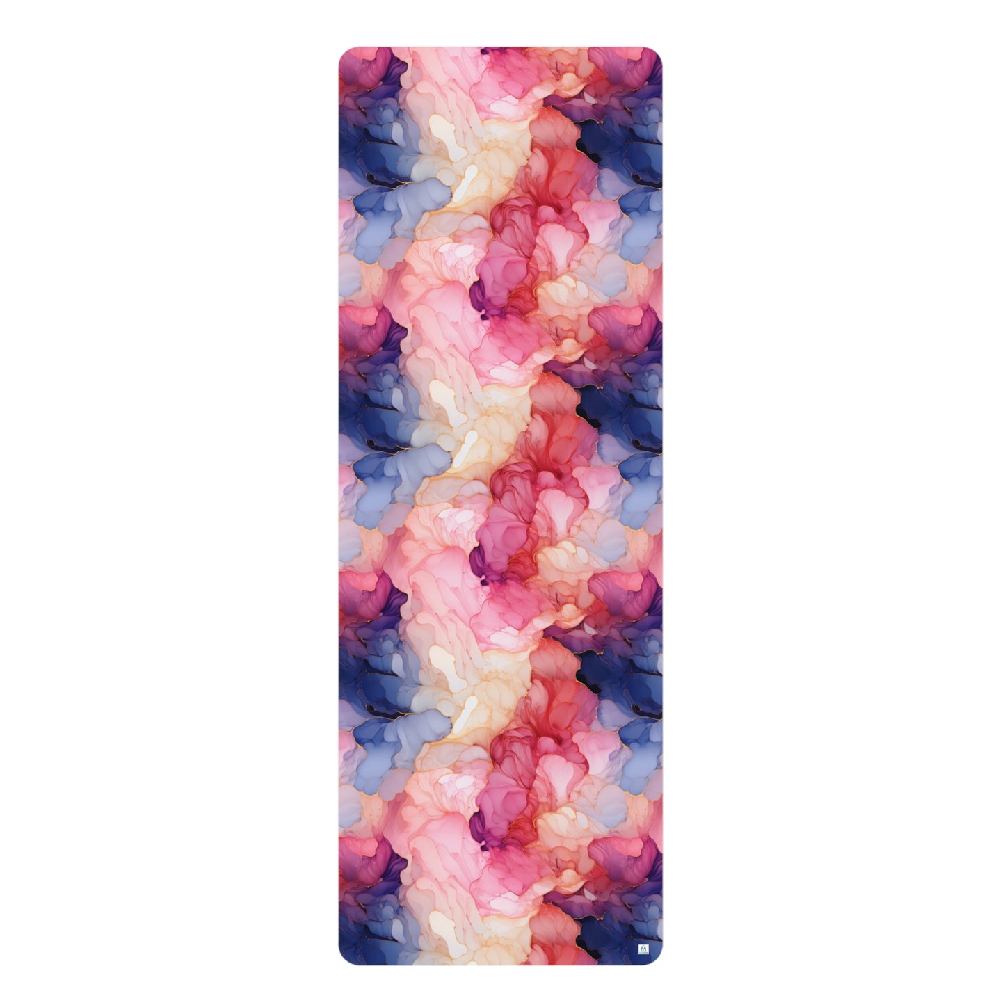 Beautiful Multi Watercolor 6 - Rubber Yoga Mat