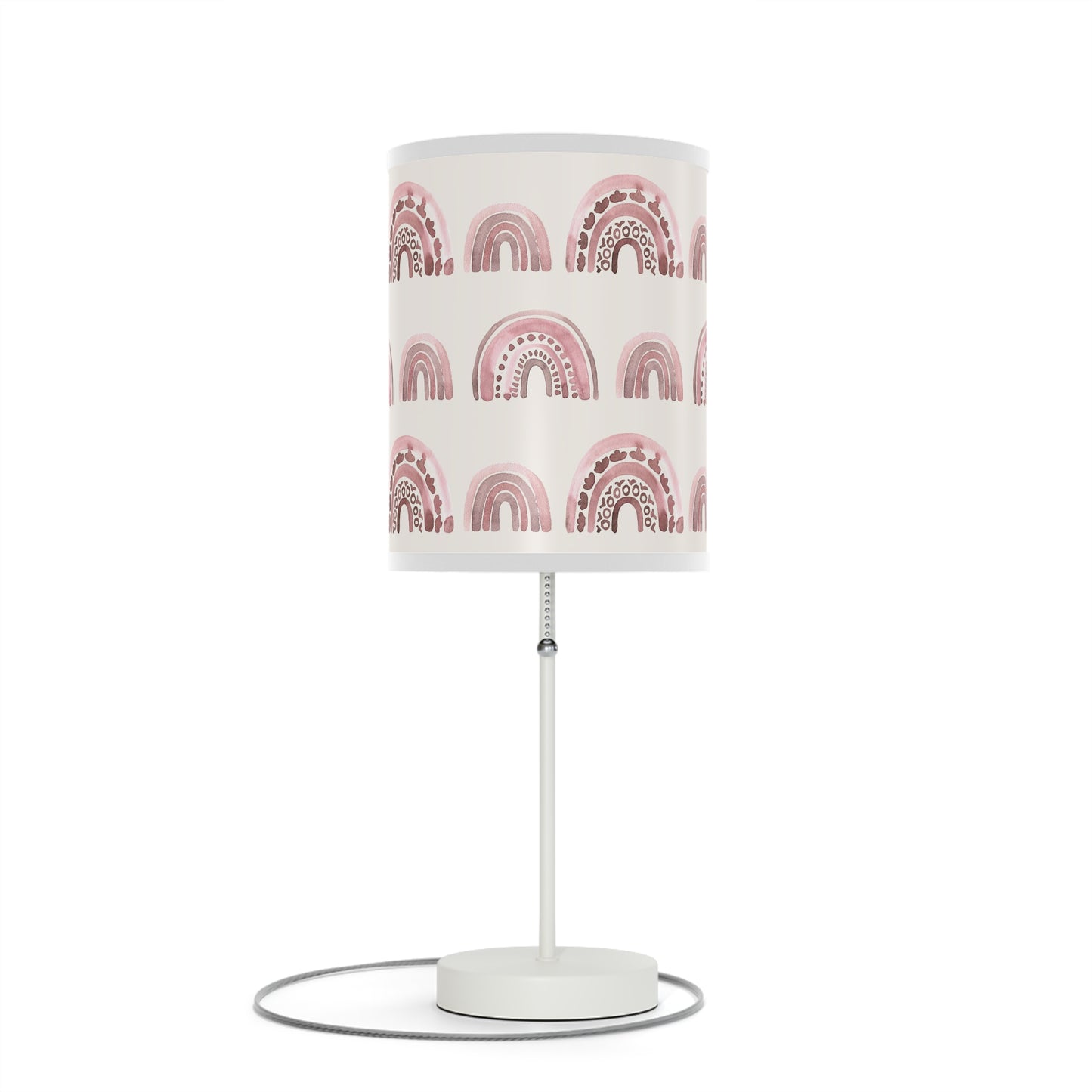 Pink Boho Rainbow Pattern 3 - Lamp on a Stand, US|CA plug