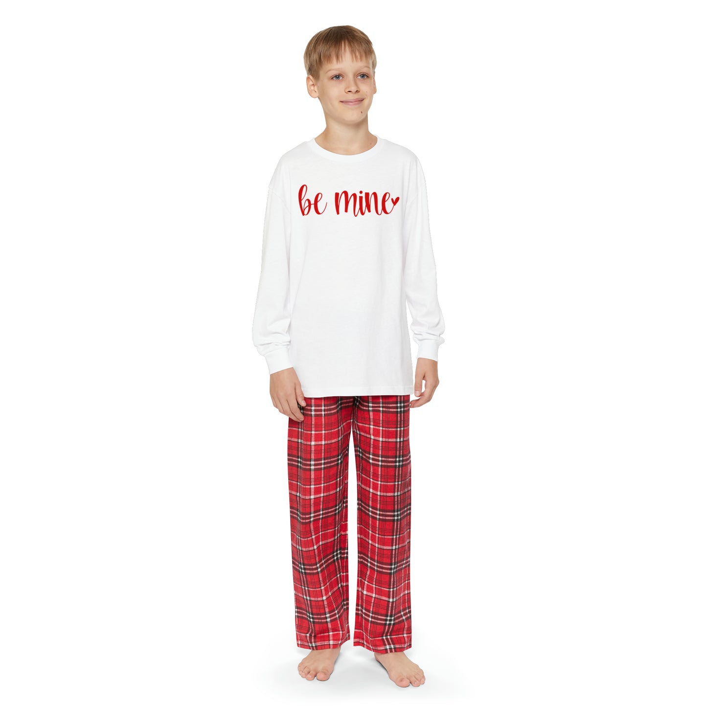 Be Mine - Heart - Youth Long Sleeve Pajama Set