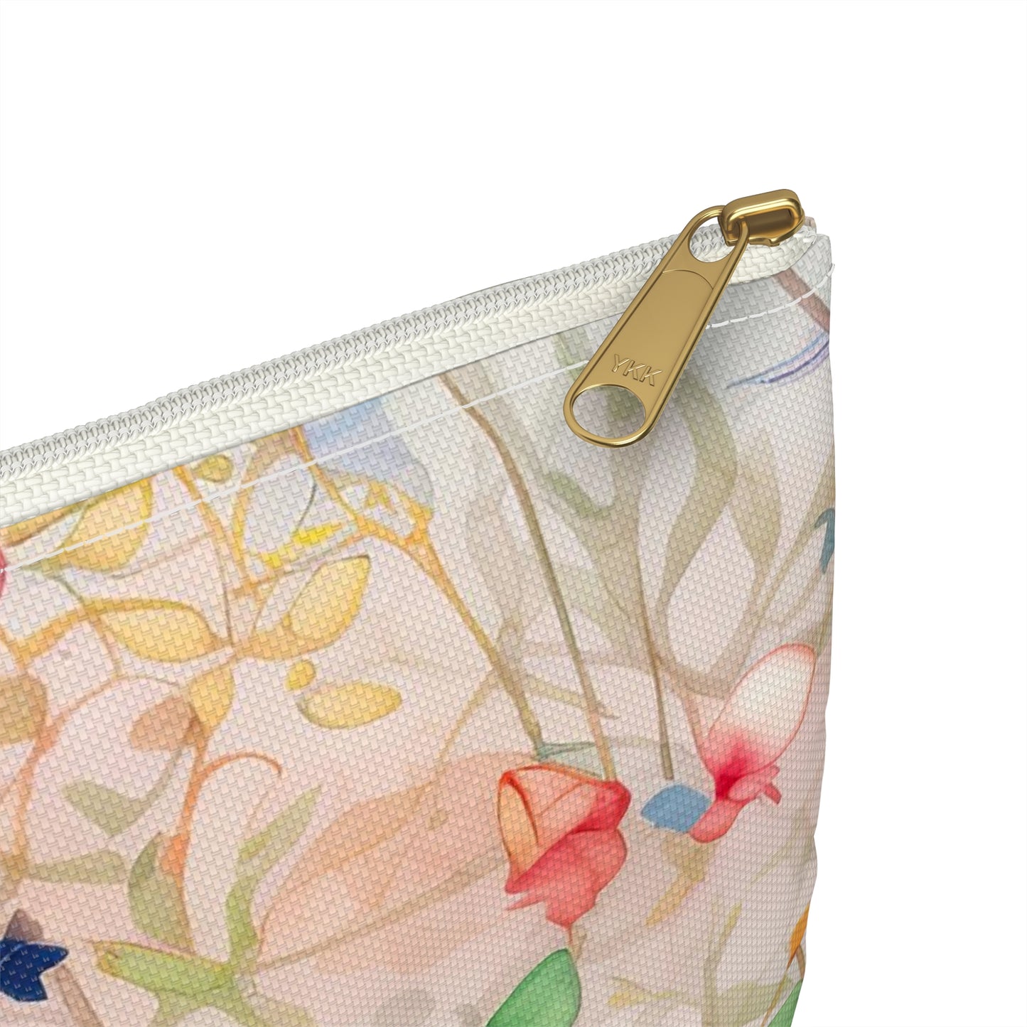 Watercolor Flowers - Accessory Pouch / Makeup Bag / Travel Case