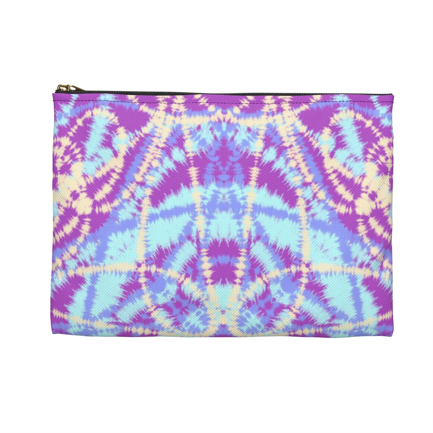 Blue and Purple Tie Dye-  Accessory Pouch / Makeup Case / Travel Pouch / Pencil Case / Art Case