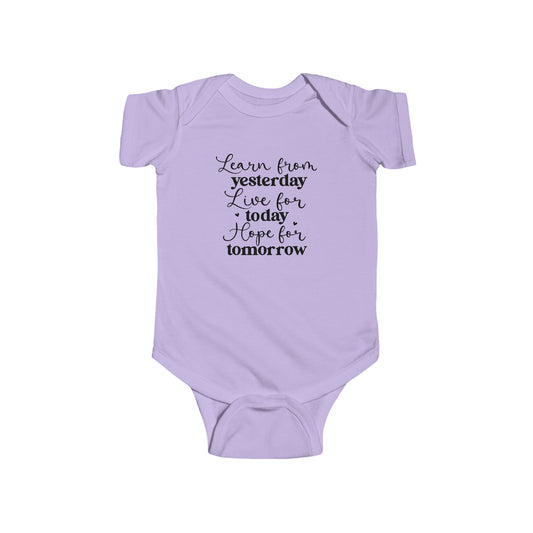 Learn, Live, Hope - Infant Fine Jersey Bodysuit