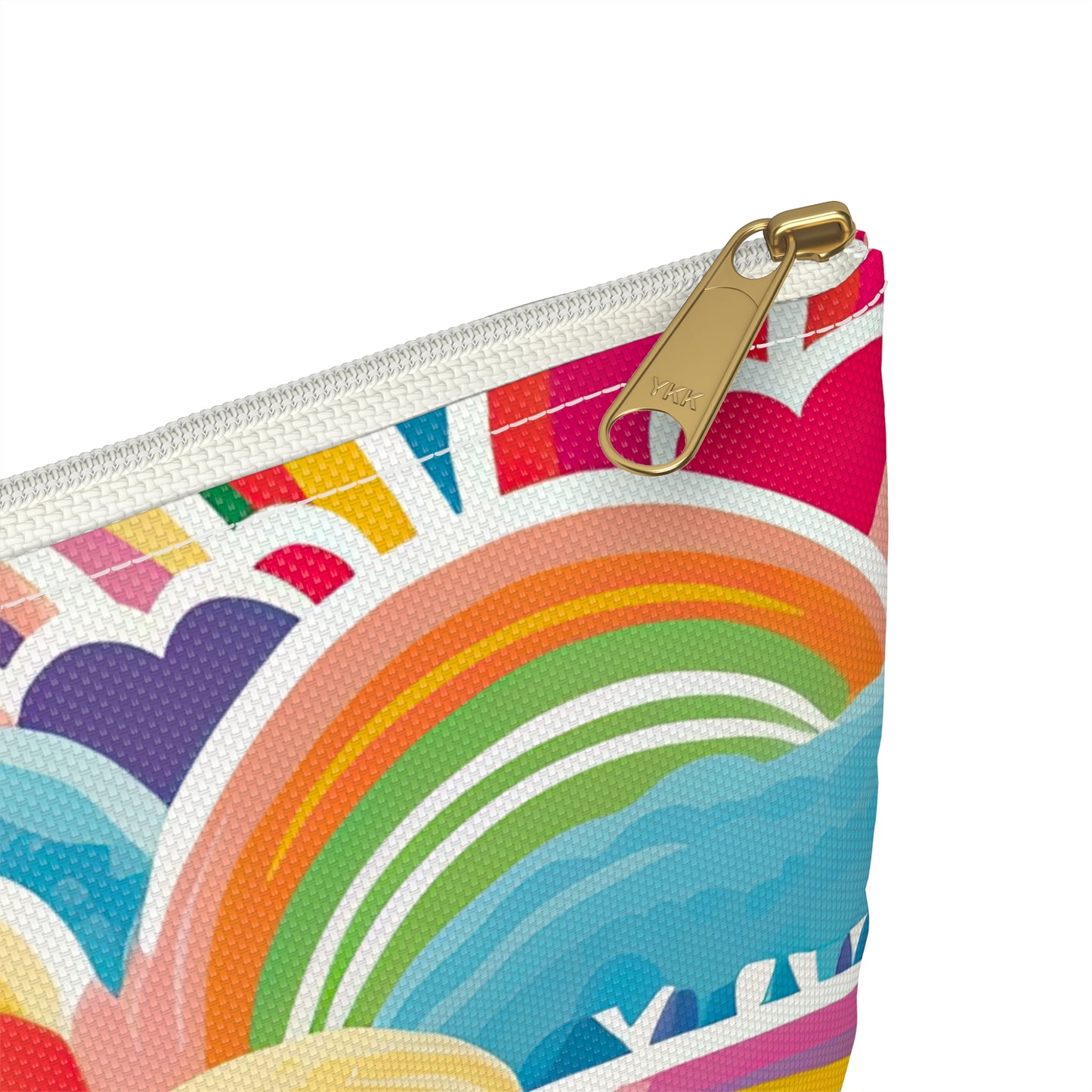 Rainbow Accessory Pouch / Makeup Case / Travel Pouch / Pencil Case / Art Case