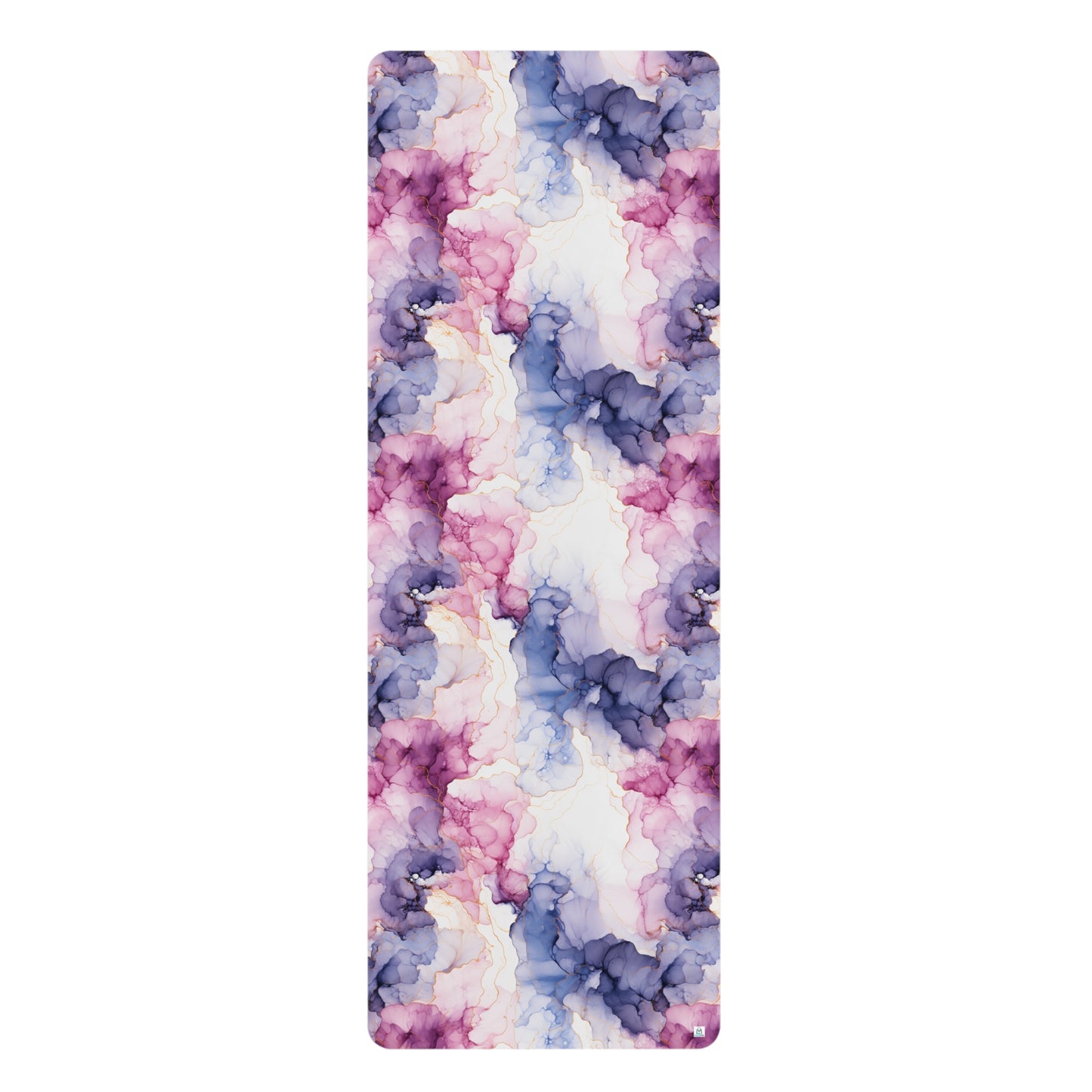 Beautiful Purple Watercolor 10 - Rubber Yoga Mat