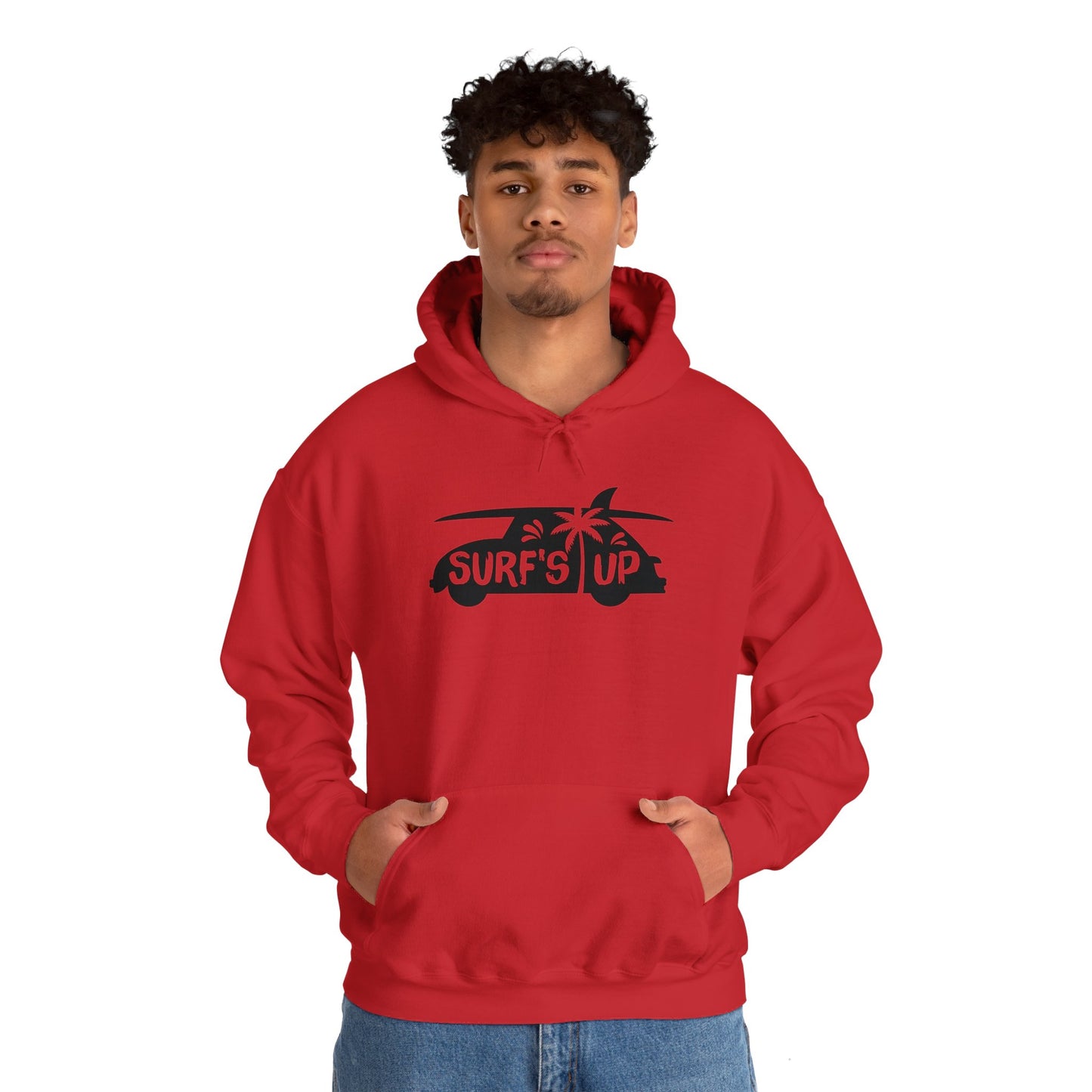 Unisex Heavy Blend Hooded Sweatshirt - Surf's Up Silhouette