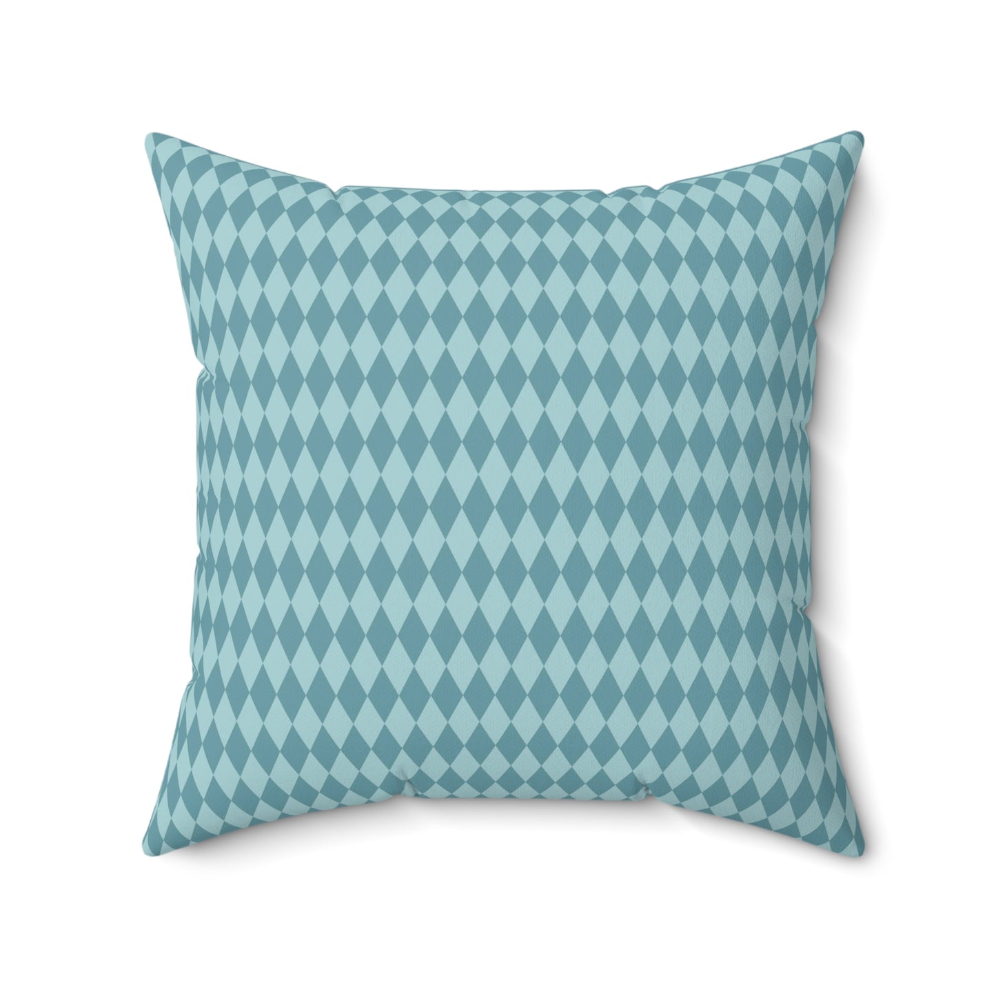 Teal Paris Pattern 18 - Faux Suede Square Pillow