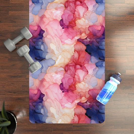 Beautiful Multi Watercolor 6 - Rubber Yoga Mat
