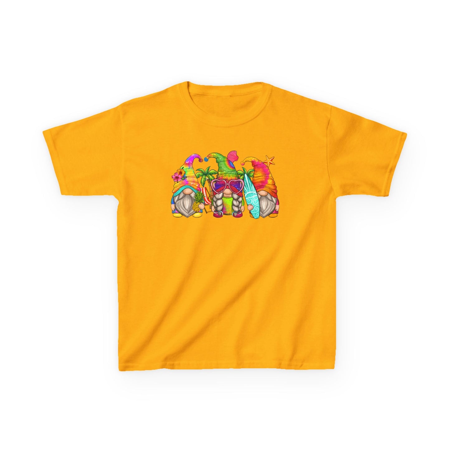 Summer Gnomes - Kids Heavy Cotton Tee