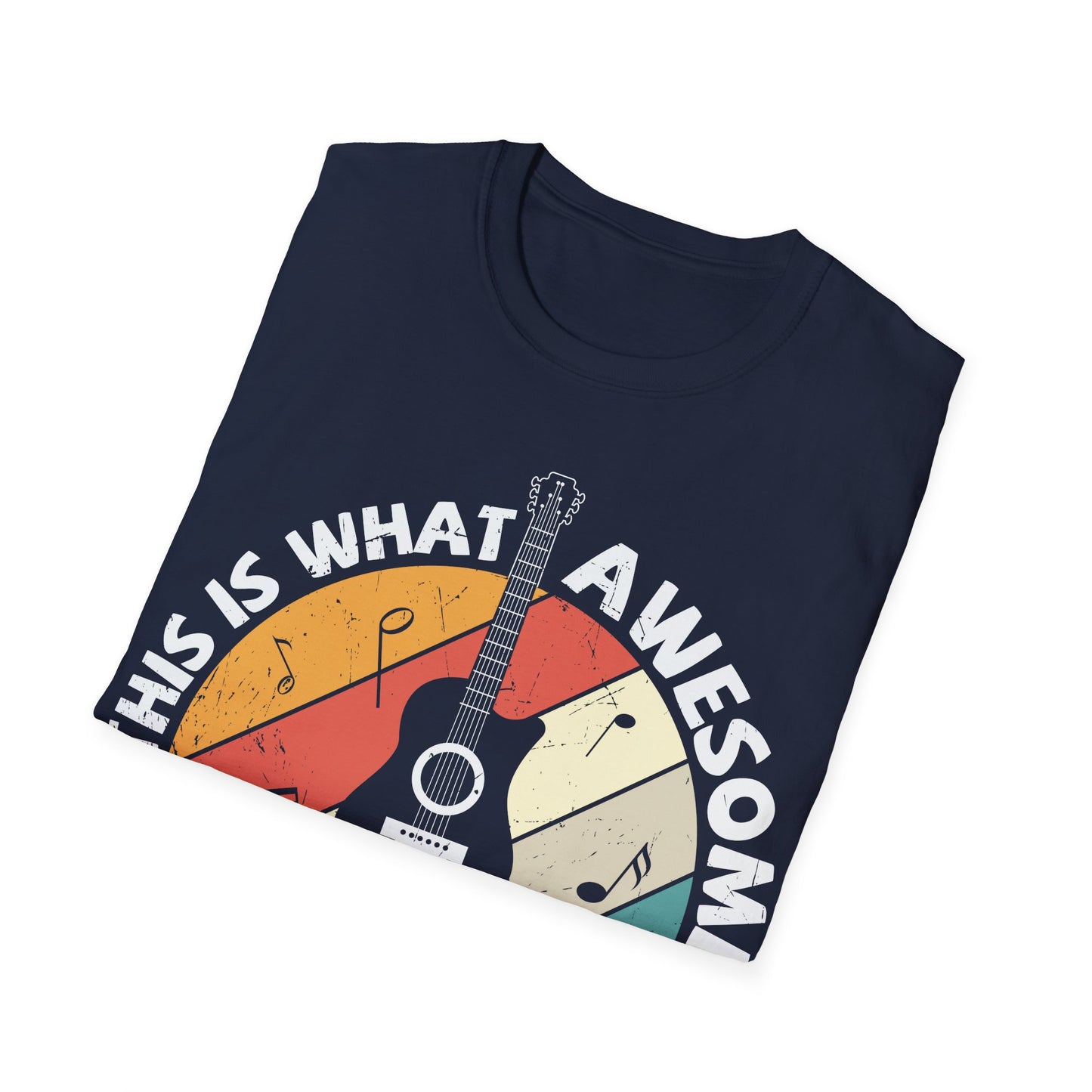 This is What Awesome Guitar Player Looks Like - Unisex Softstyle T-Shirt