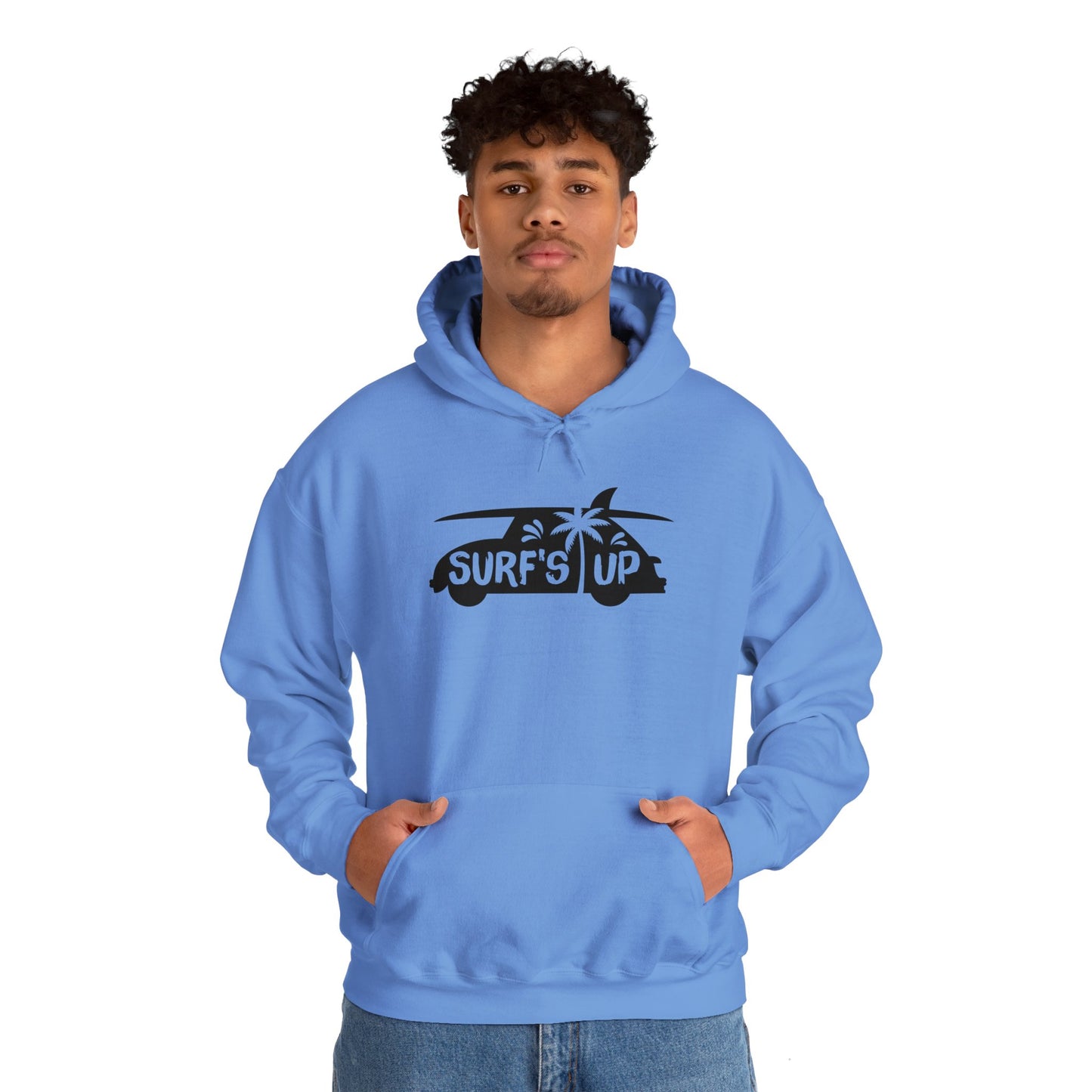 Unisex Heavy Blend Hooded Sweatshirt - Surf's Up Silhouette