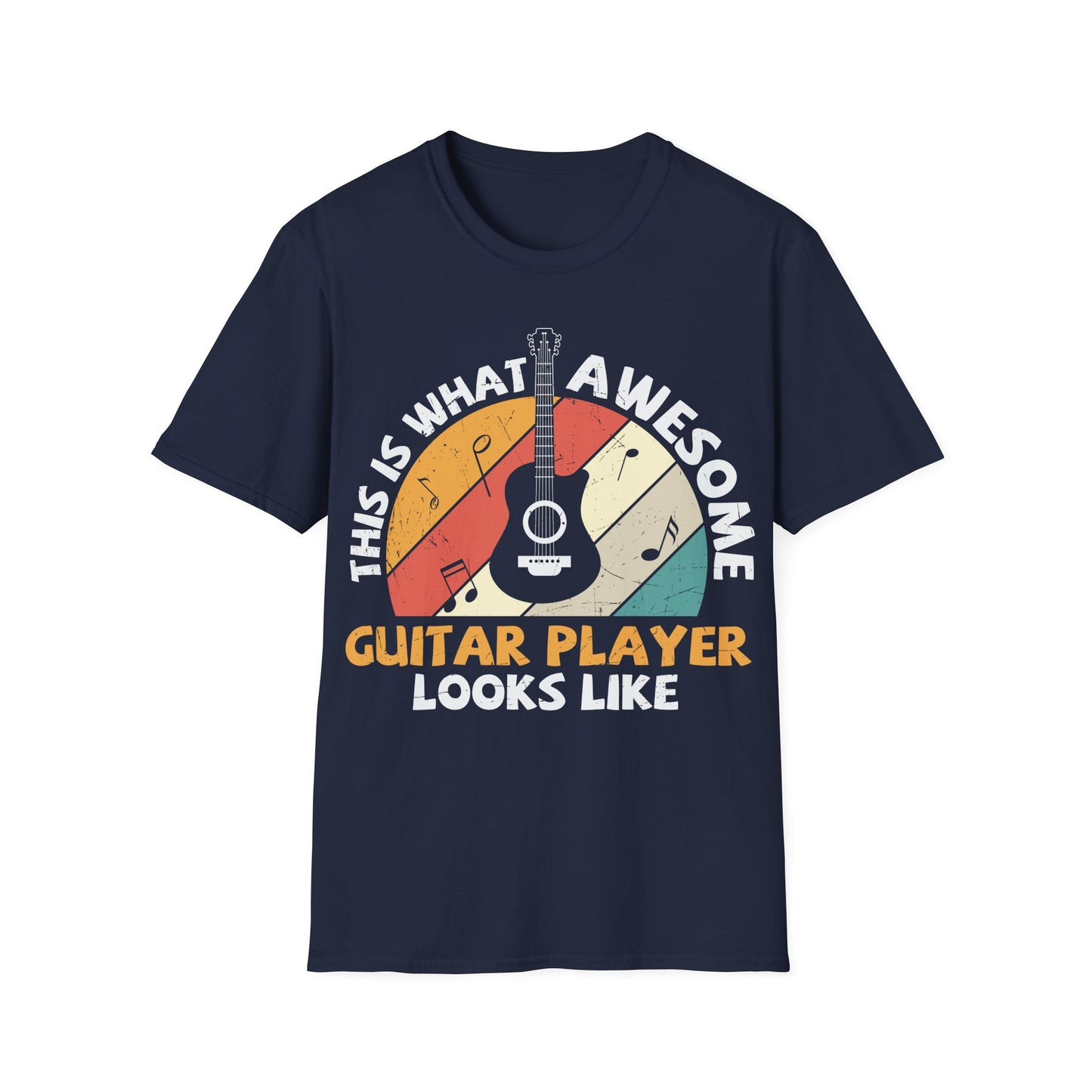 This is What Awesome Guitar Player Looks Like - Unisex Softstyle T-Shirt