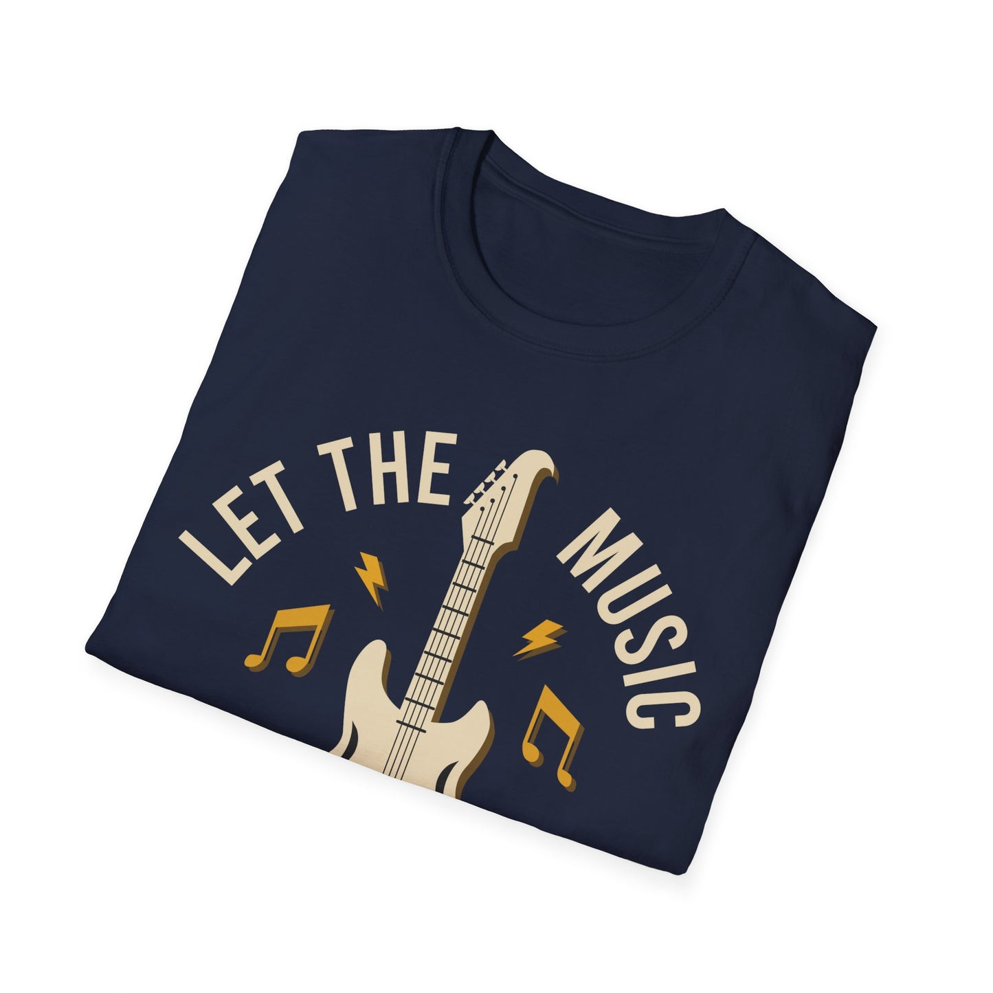 Let the Music Speak - Guitar - Unisex Softstyle T-Shirt