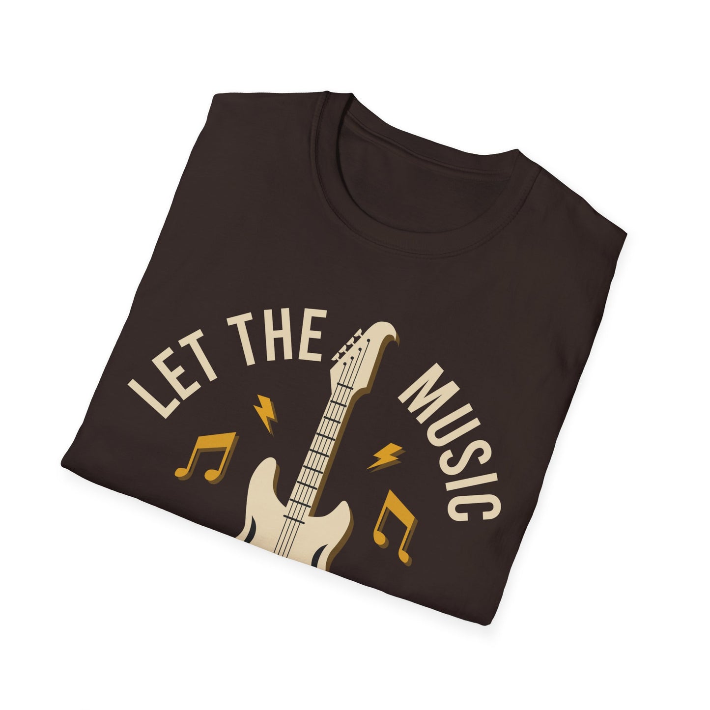 Let the Music Speak - Guitar - Unisex Softstyle T-Shirt