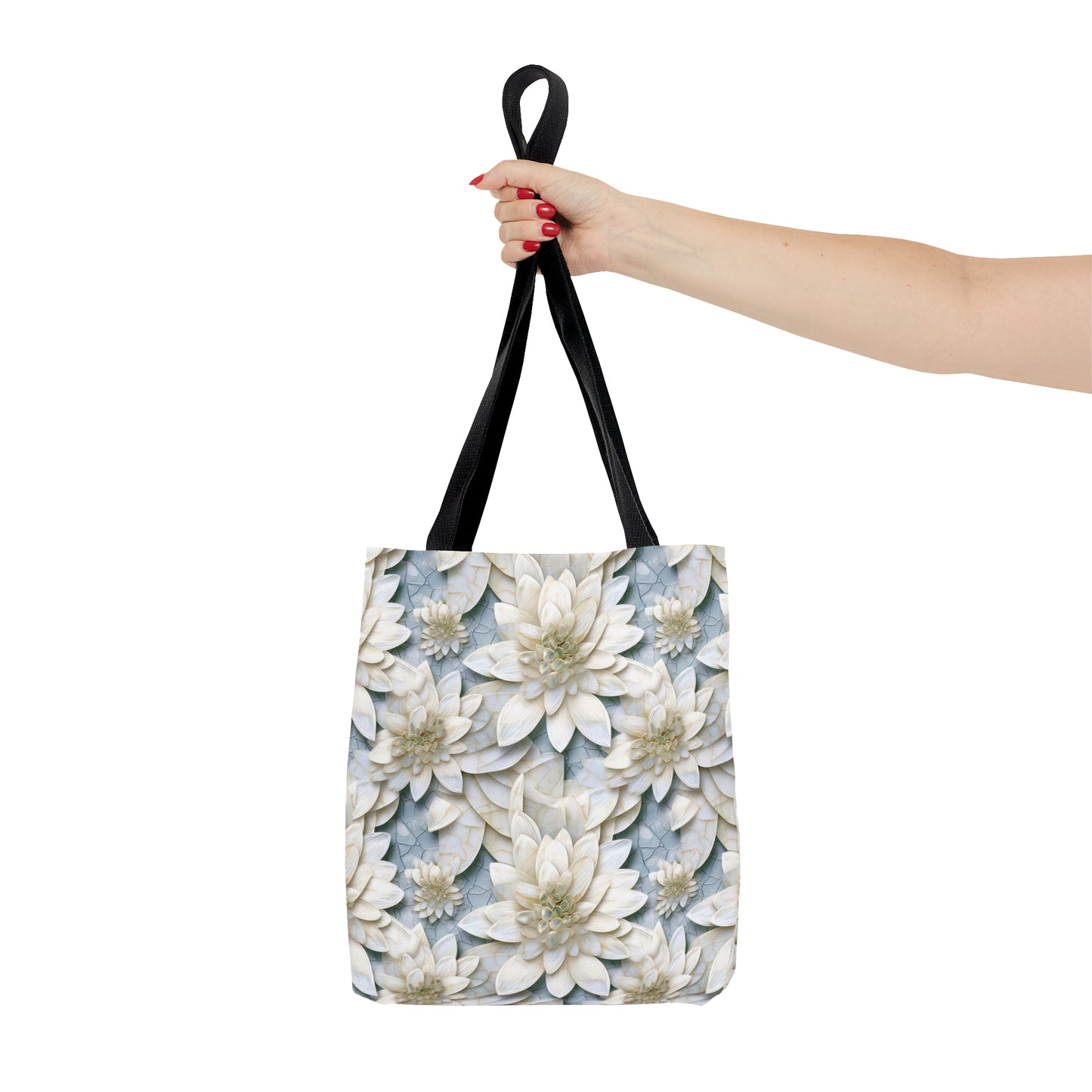 Beautiful and Unique - White Lotus Mosaic 7 - Useful, Multipurpose Bag -Tote Bag (AOP)