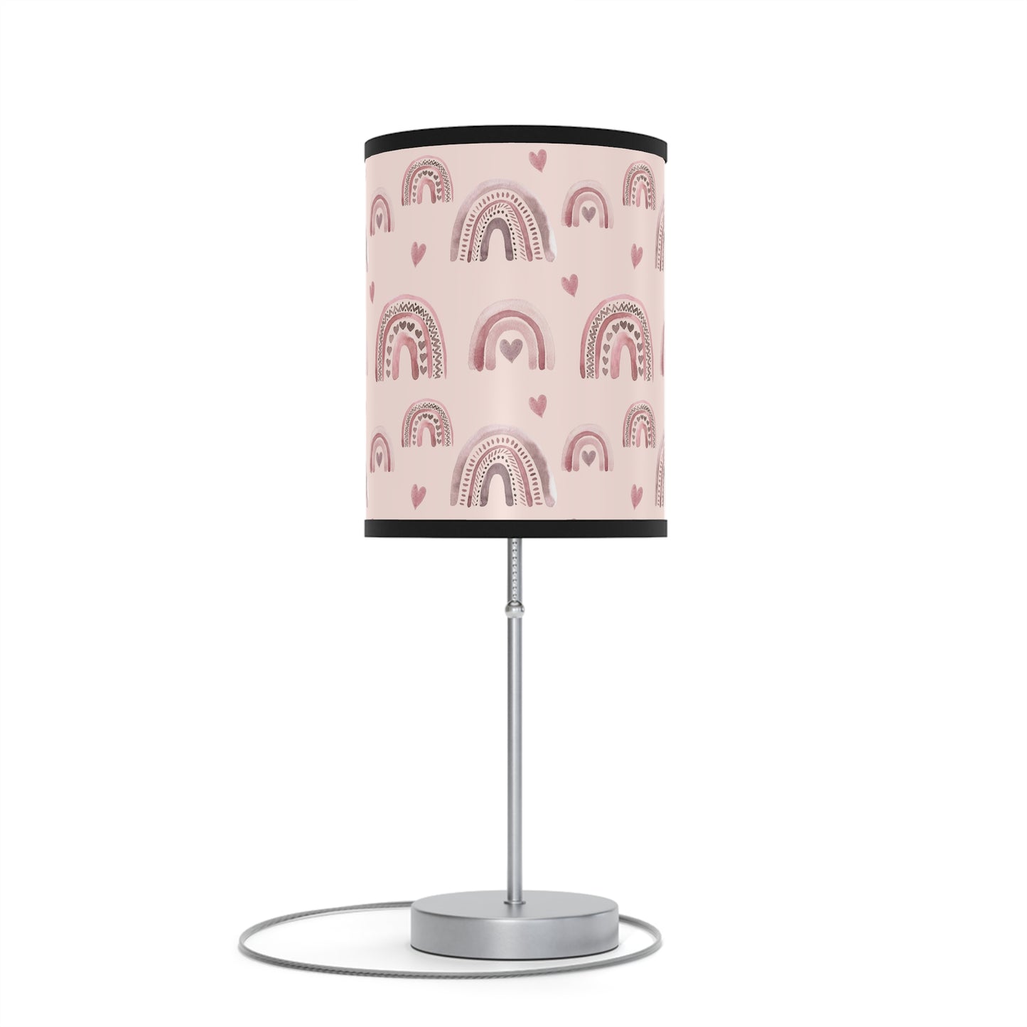 Pink Boho Rainbow Pattern 2 - Lamp on a Stand, US|CA plug