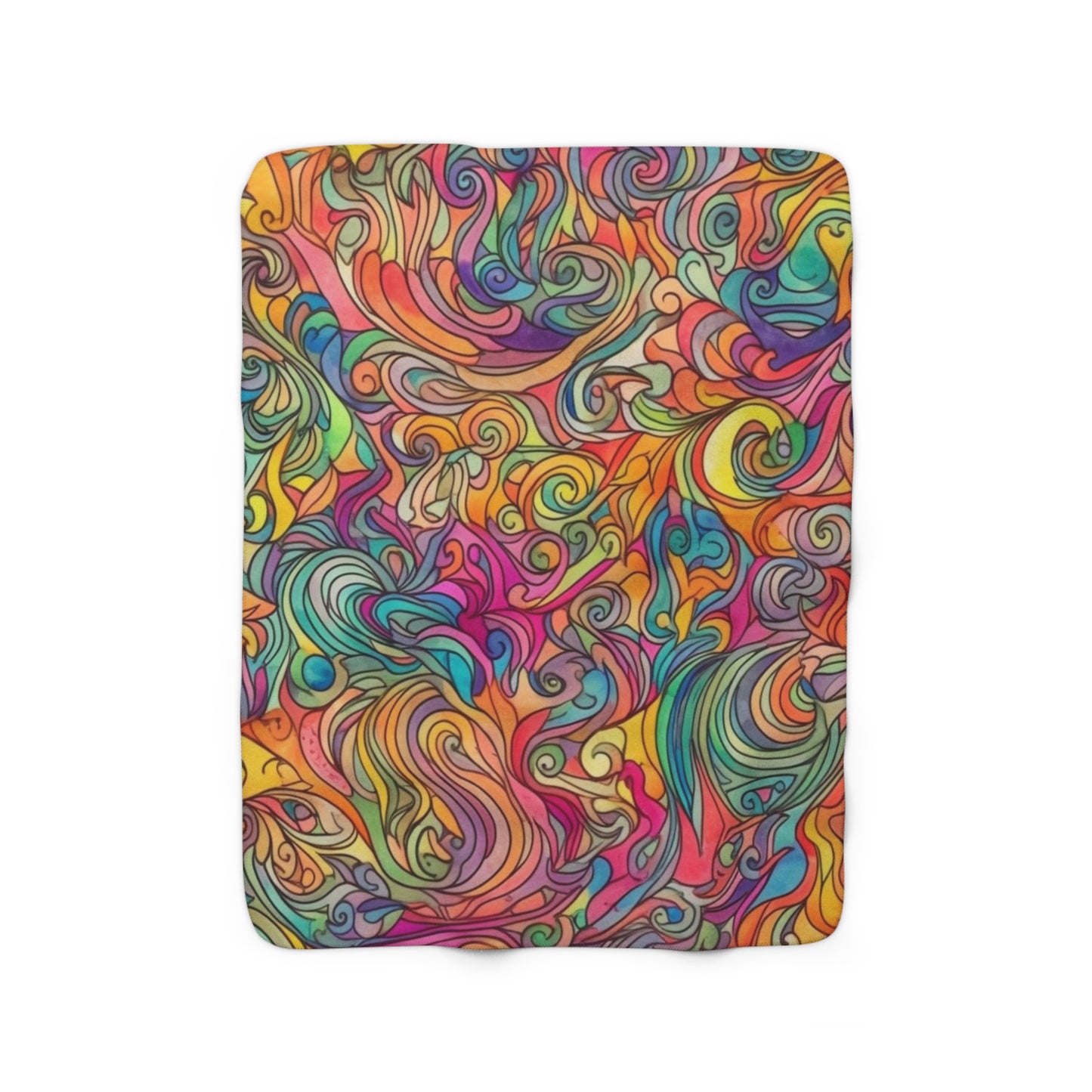 Beautiful, Cozy, Soft - Amazing Watercolor PSY12 - Sherpa Fleece Blanket