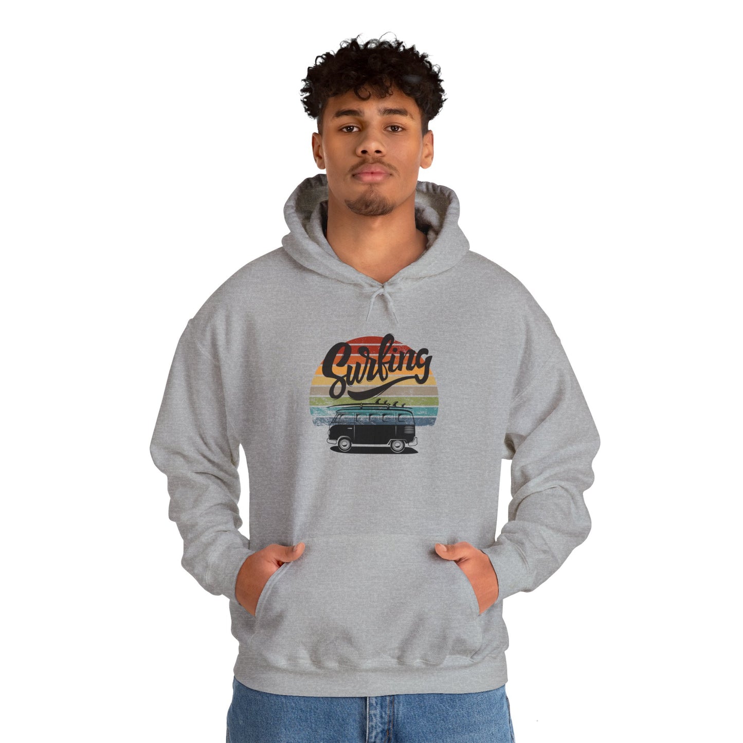 Unisex Heavy Blend Hooded Sweatshirt - Surfing