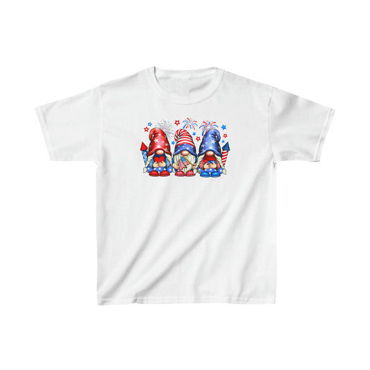 Fireworks Gnomes - 4th of July - Independence Day - Kids Heavy Cotton Tee