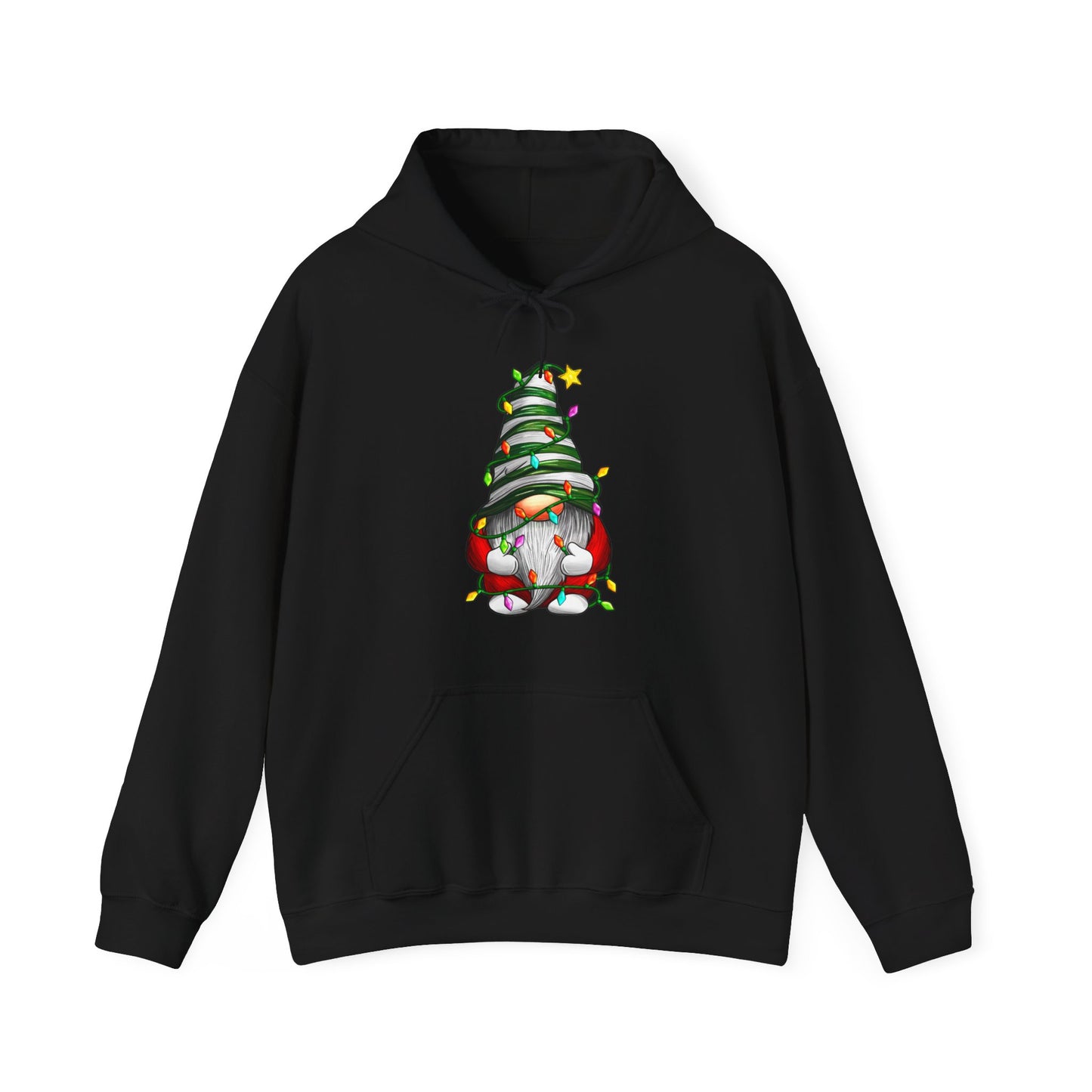 Christmas Gnome - Christmas Lights - Funny Christmas - Unisex Heavy Blend™ Hooded Sweatshirt