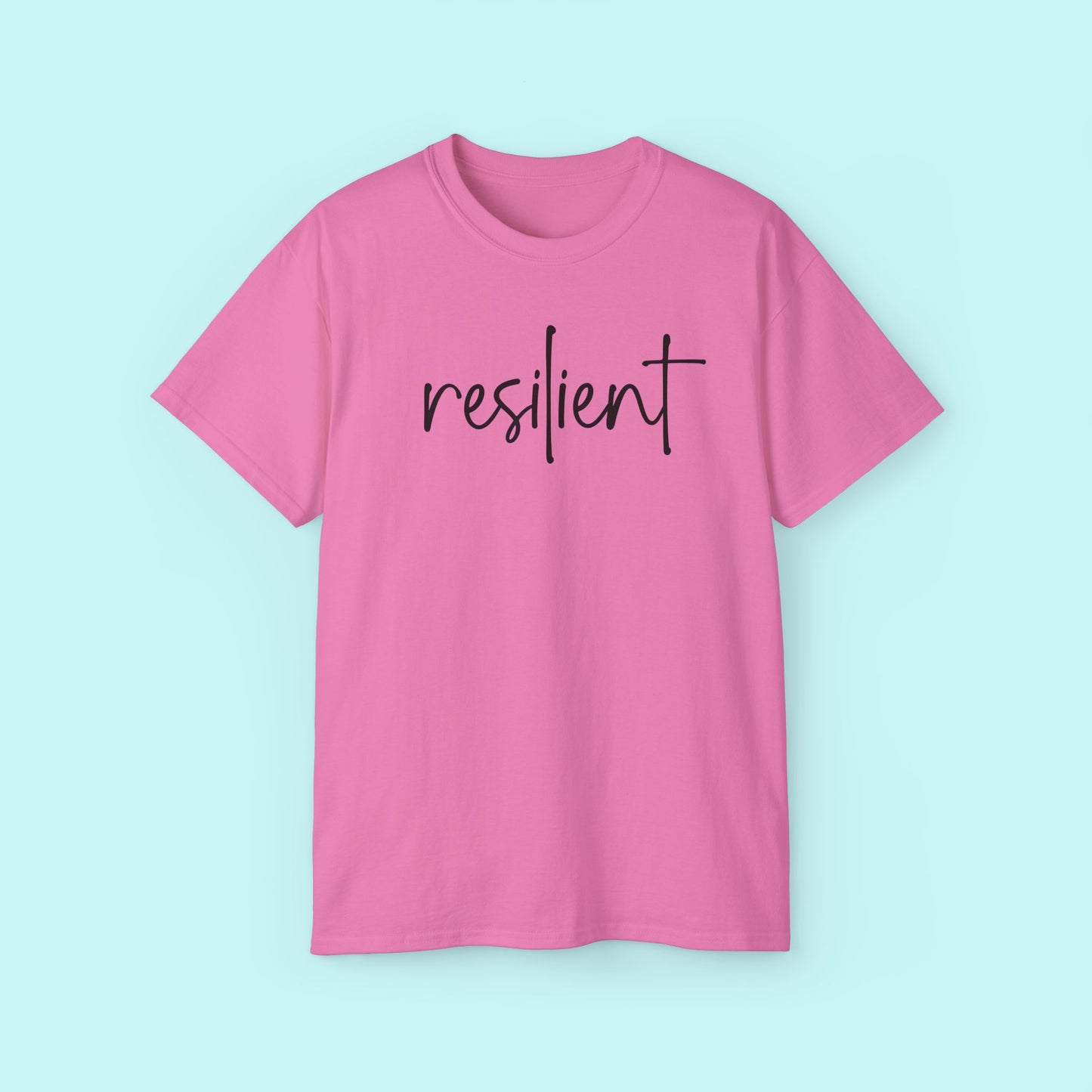 “Resilient” Empowerment Tee - Strength & Mental Health Awareness Short Sleeve Shirt