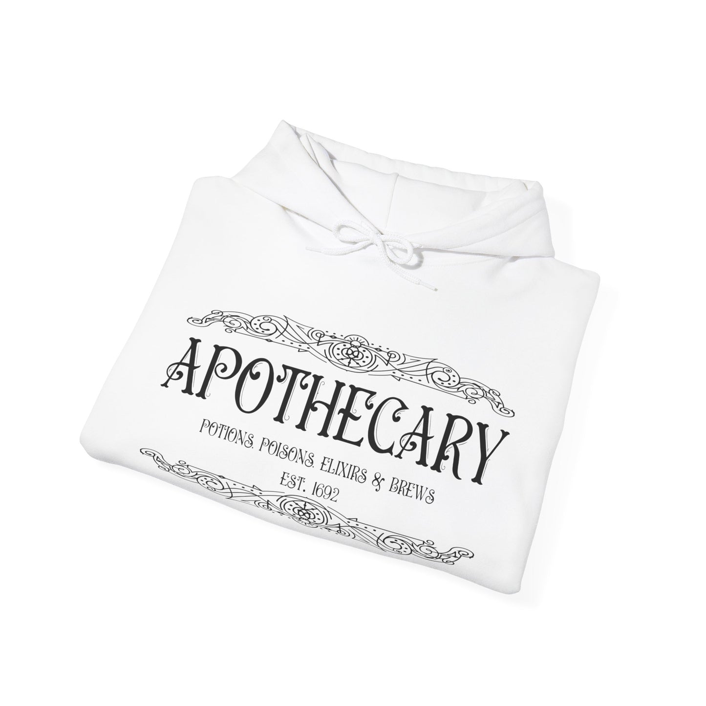Halloween - Apothecary - Poisons - Potions - Elixirs - Brews - Est 1692 - Trick or Treat - Vintage - Unisex Heavy Blend™ Hooded Sweatshirt