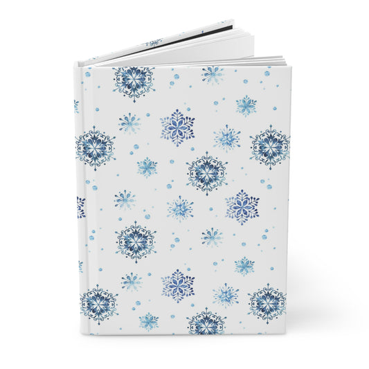 Beautiful Everyday Journaling  - White and Blue Winter Paper 4 - Hardcover Journal Matte