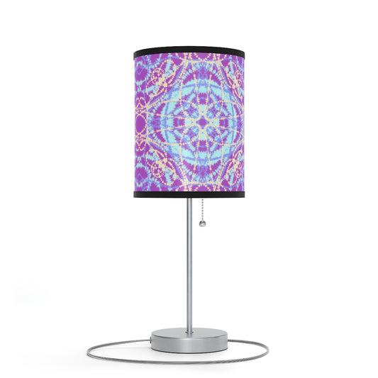 Purple and Blue Tie Dye - Lamp on a Stand, US|CA plug
