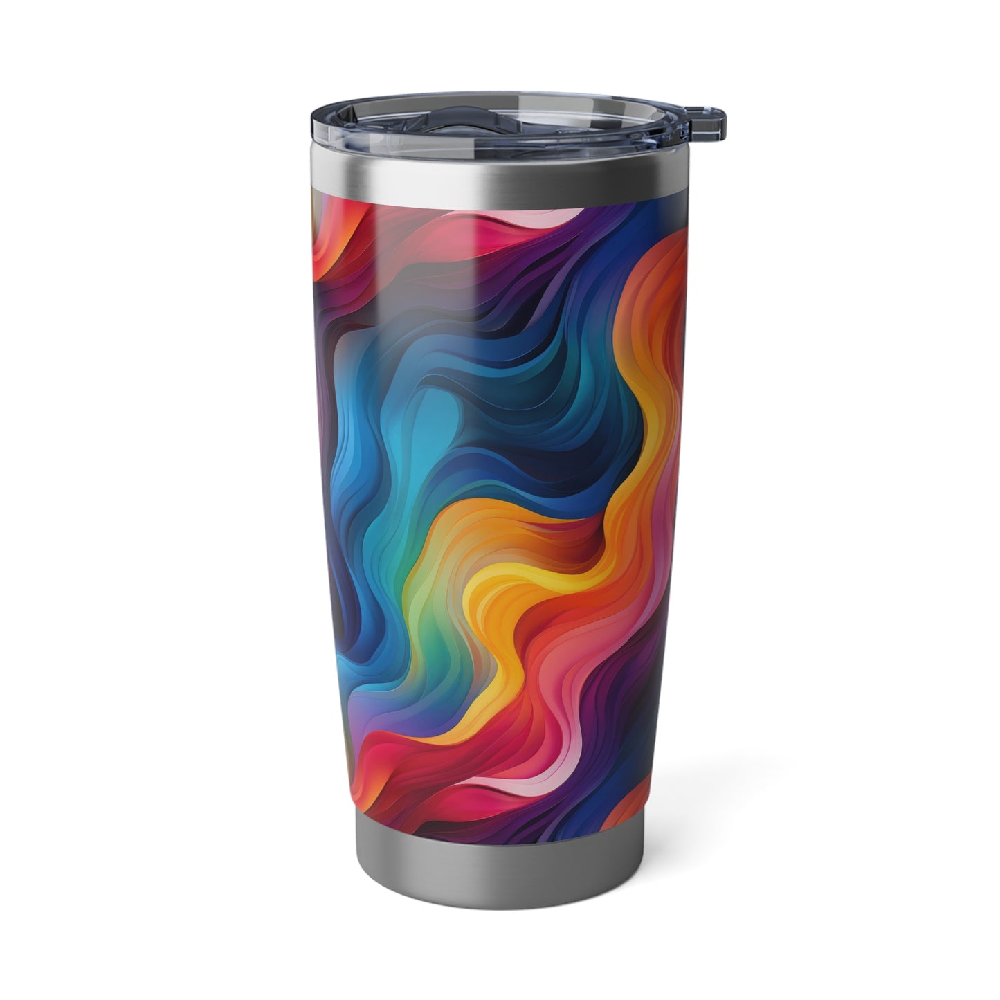 Wavy Rainbow 1.12 - Vagabond 20oz Tumbler - Stainless Steel - Double Wall