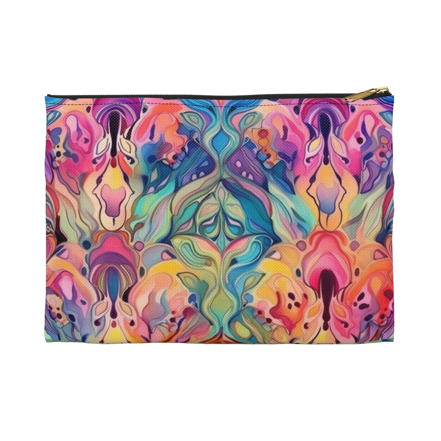 Beautiful Watercolor Multicolor - Accessory Pouch / Makeup Case / Travel Pouch / Pencil case / Art Case