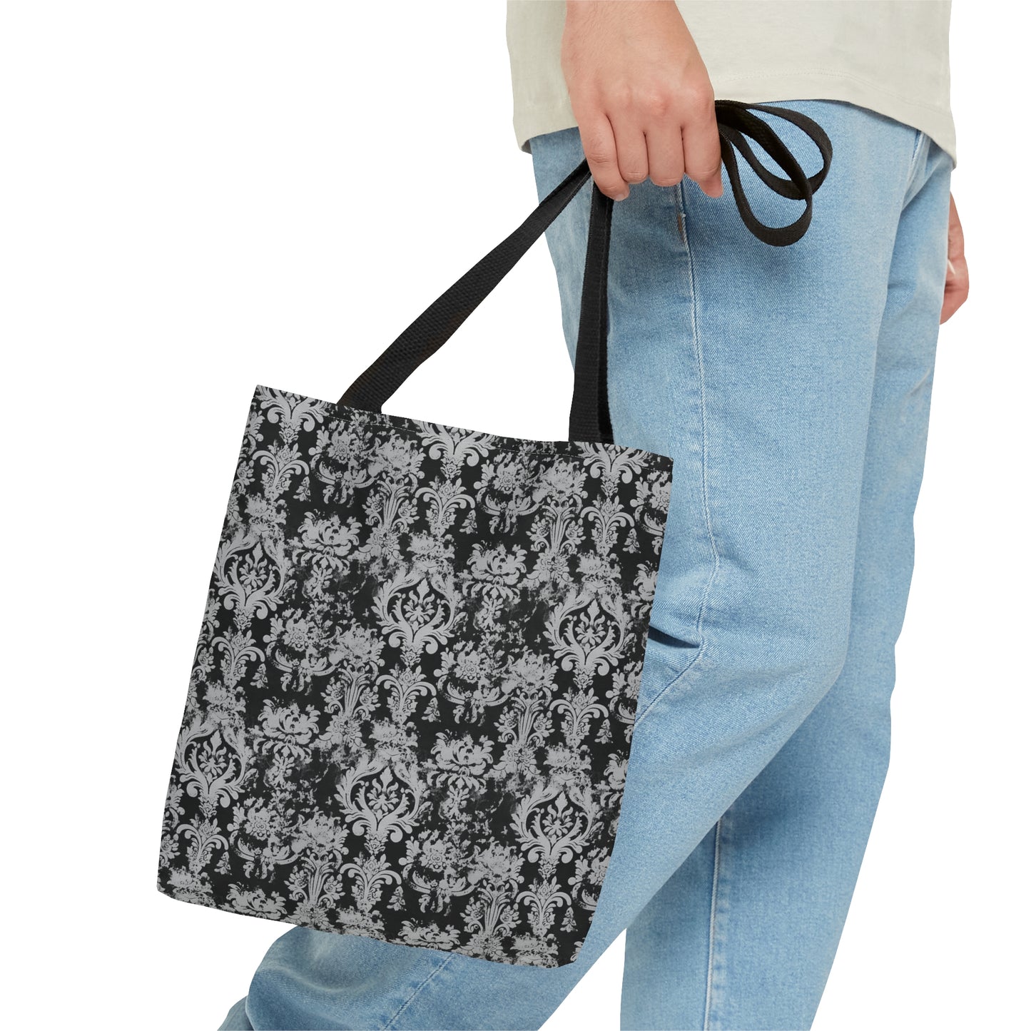Beautiful - Vintage Black Damask 1 - Useful, Multipurpose Bag -Tote Bag (AOP)