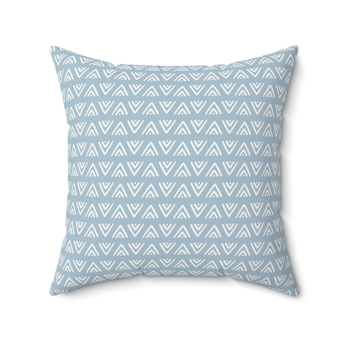Light Blue Boho Pattern 7 - Faux Suede Square Pillow