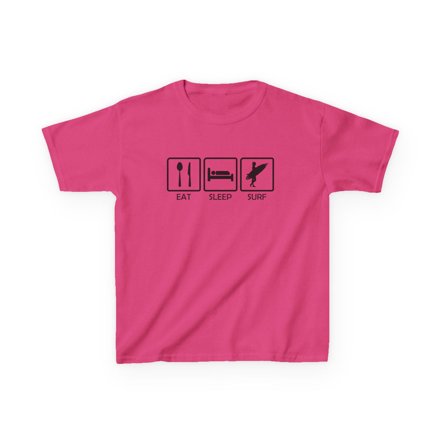 Eat, Sleep, Surf - Kids Heavy Cotton Tee