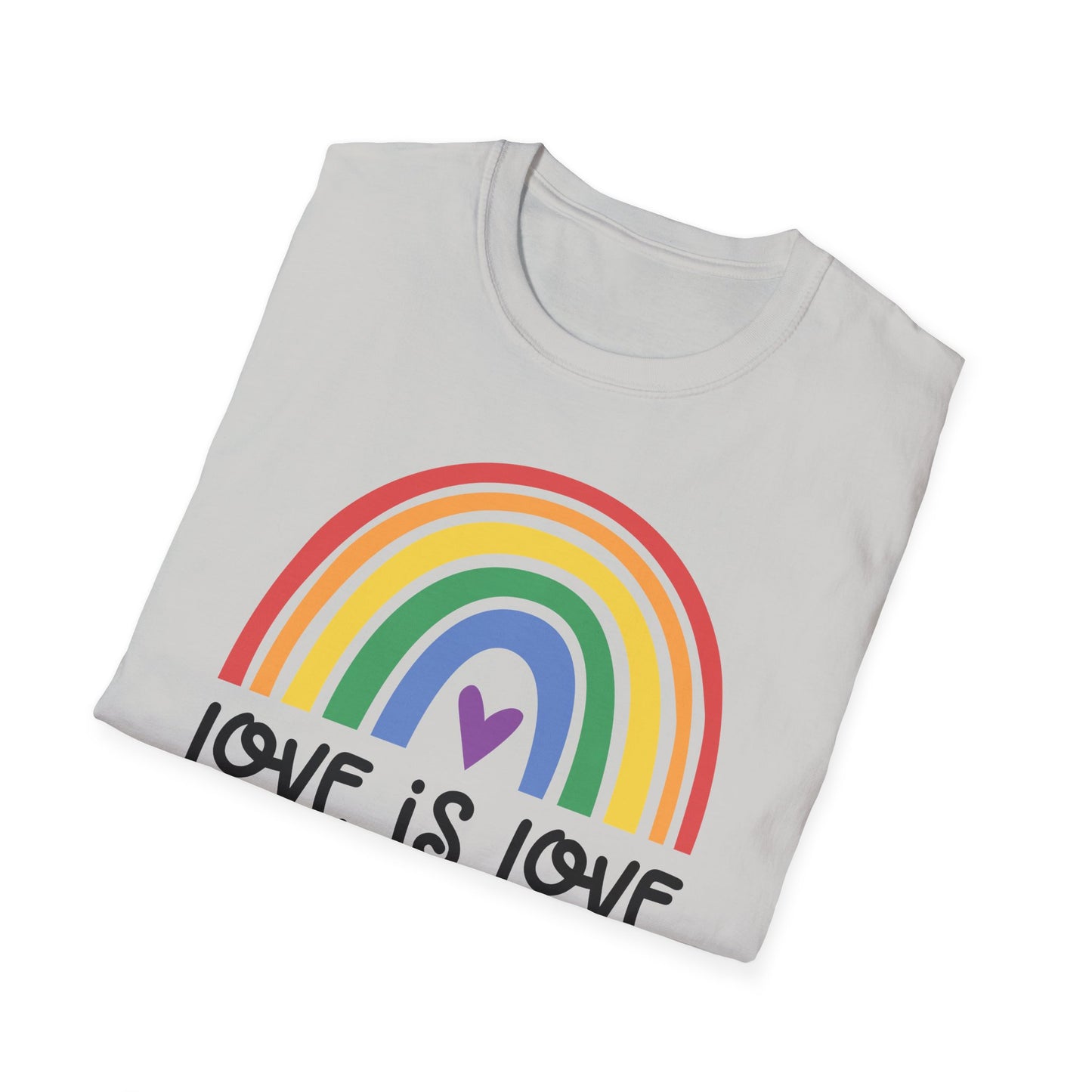 Love is Love - LGBT - Pride - Rainbow - Unisex Softstyle T-Shirt