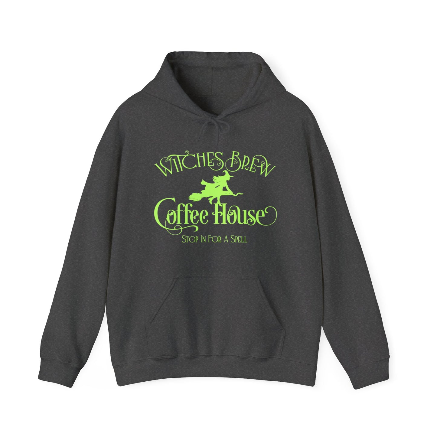 Halloween - Witches Brew Coffee House - Stop in for a Spell - Trick or Treat - Mystical - Vintage - Unisex Heavy Blend™ Hooded Sweatshirt