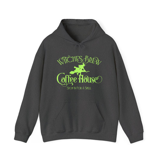 Halloween - Witches Brew Coffee House - Stop in for a Spell - Trick or Treat - Mystical - Vintage - Unisex Heavy Blend™ Hooded Sweatshirt