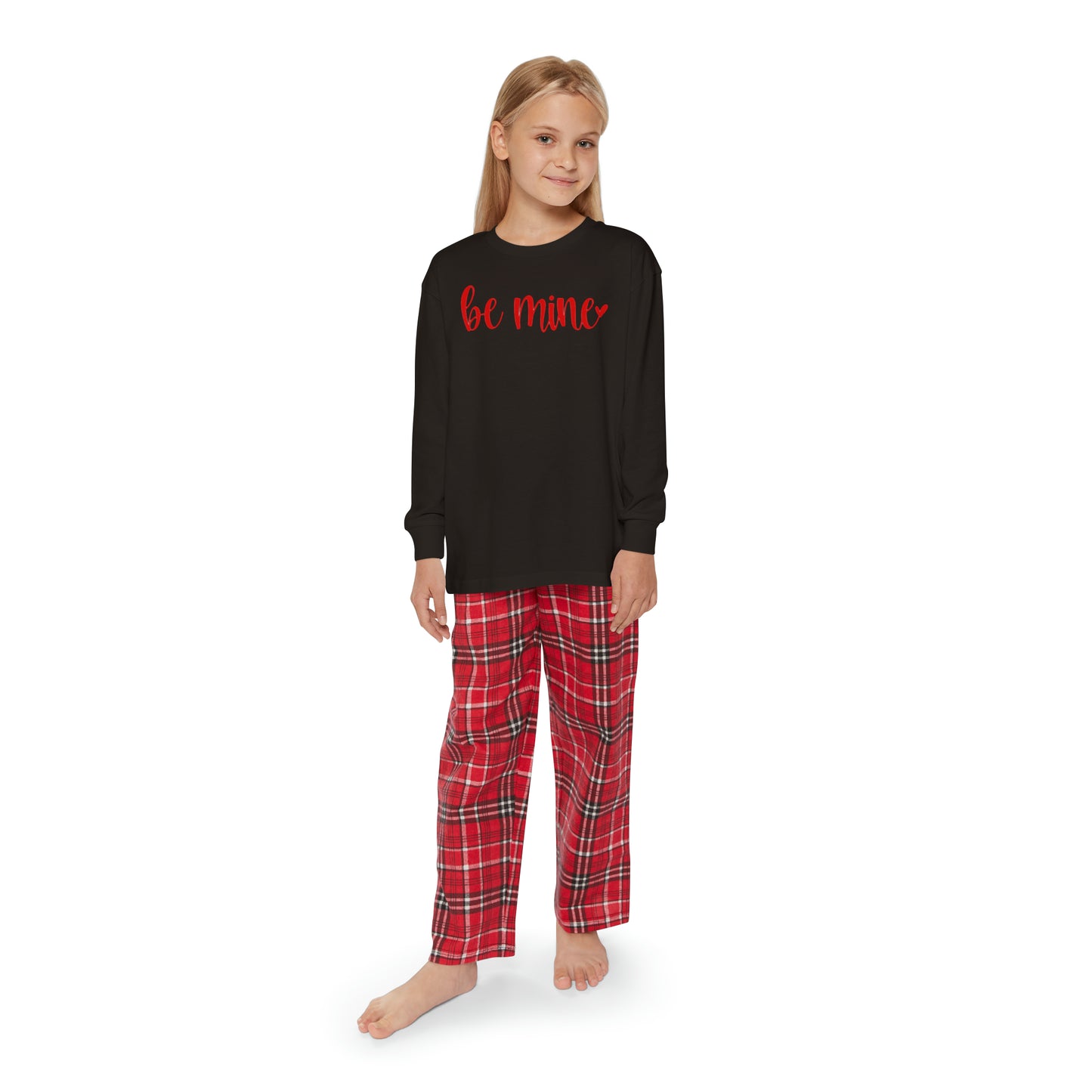 Be Mine - Heart - Youth Long Sleeve Pajama Set