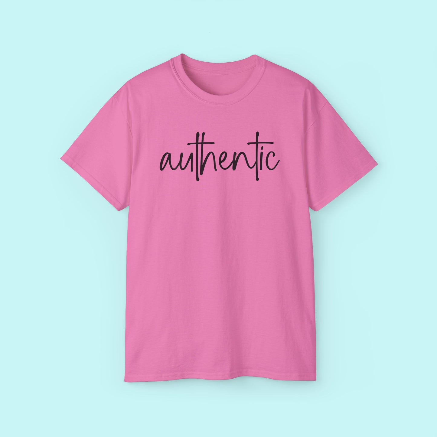“Authentic” Motivational Tee - Strength & Mental Health Awareness Short Sleeve Shirt