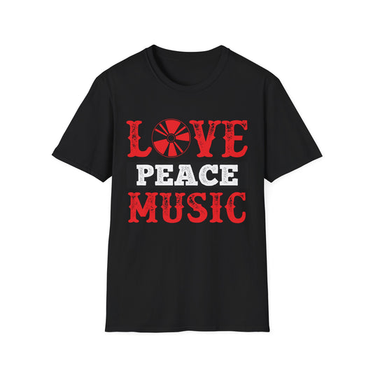 LOVE PEACE MUSIC - Unisex Softstyle T-Shirt