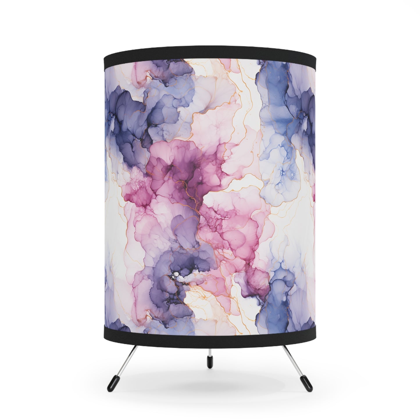 Beautiful Purple Watercolor 10 - Tripod Lamp with High-Res Printed Shade, US\CA plug