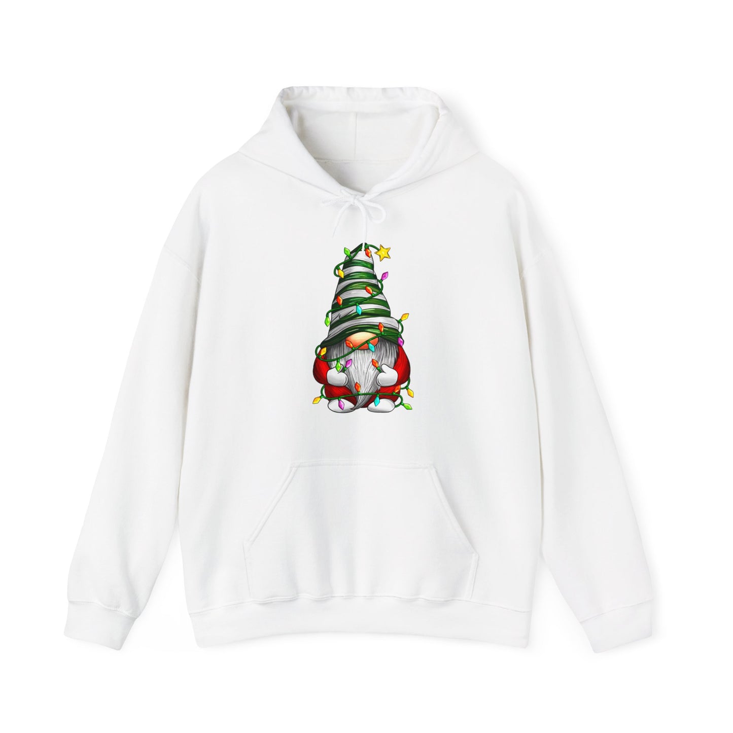Christmas Gnome - Christmas Lights - Funny Christmas - Unisex Heavy Blend™ Hooded Sweatshirt