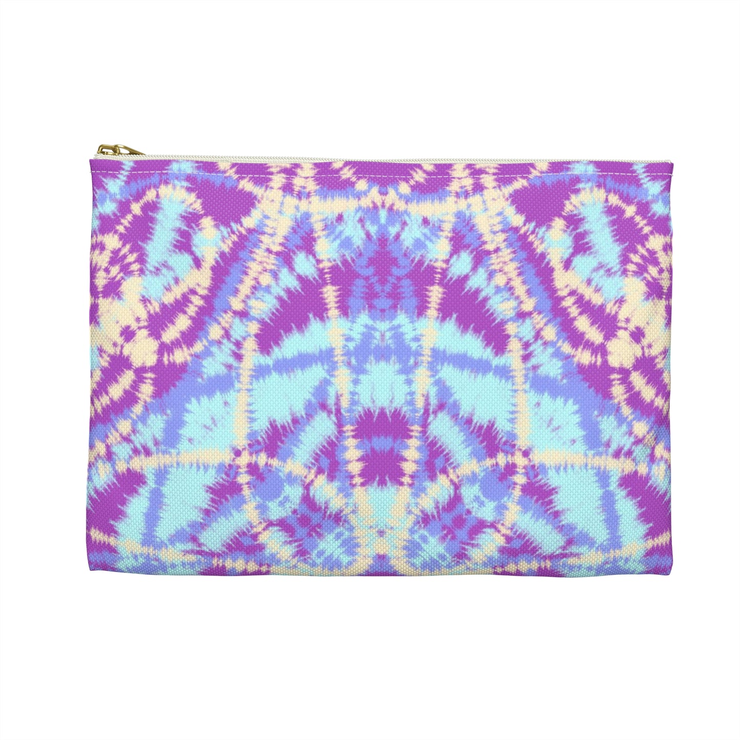 Blue and Purple Tie Dye-  Accessory Pouch / Makeup Case / Travel Pouch / Pencil Case / Art Case