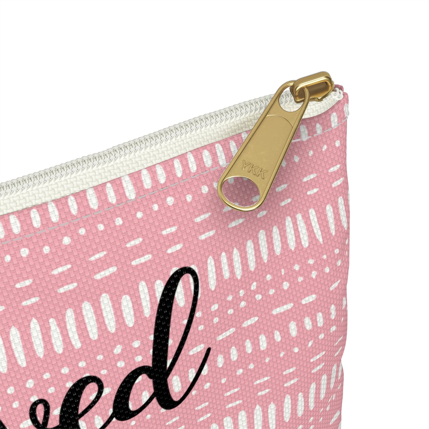Pink Boho - She Believed She Could So She Did - Inspirational - Accessory Pouch / Makeup Case / Travel Pouch / Pencil case / Art Case