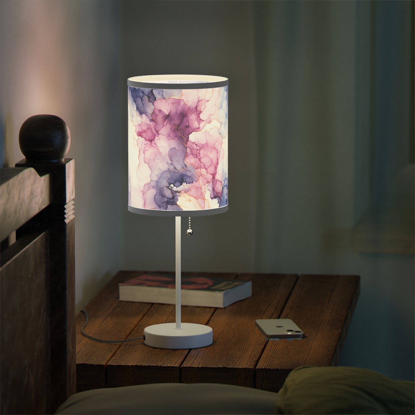 Beautiful Purple Watercolor 10 - Lamp on a Stand, US|CA plug