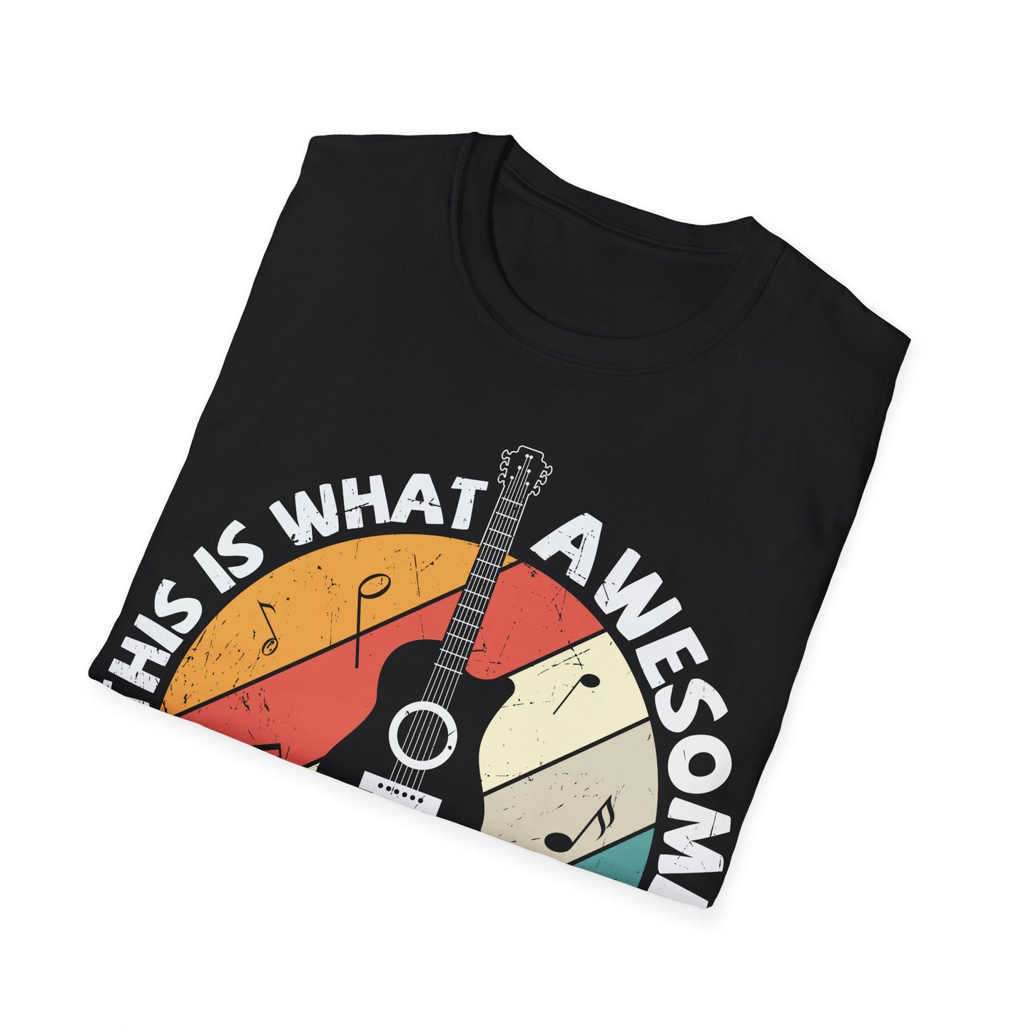 This is What Awesome Guitar Player Looks Like - Unisex Softstyle T-Shirt