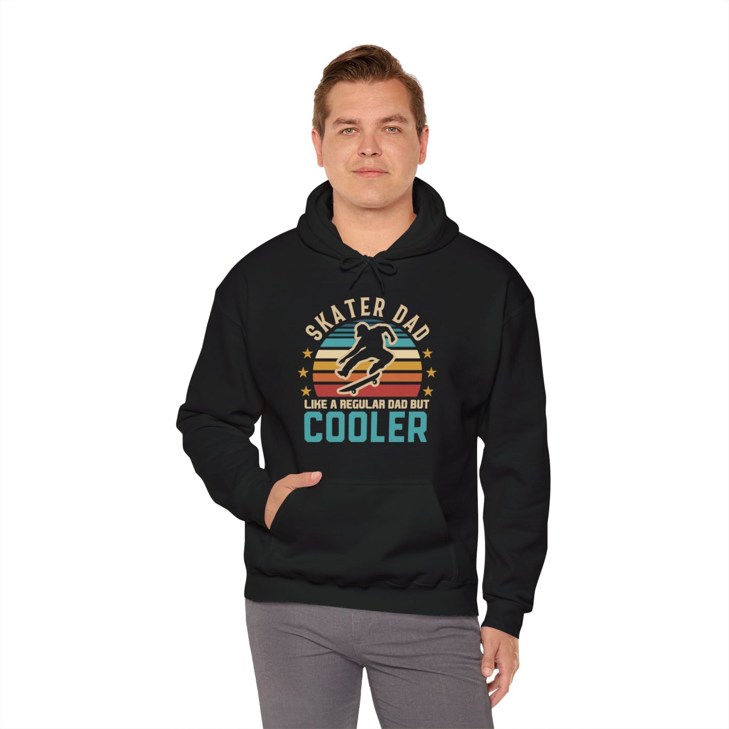 Unisex Heavy Blend Hooded Sweatshirt - Skater Dad, Like a Dad but Cooler