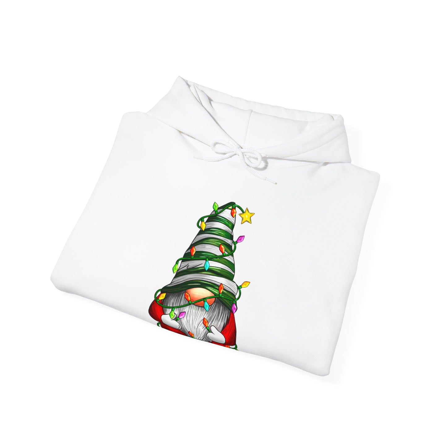 Christmas Gnome - Christmas Lights - Funny Christmas - Unisex Heavy Blend™ Hooded Sweatshirt