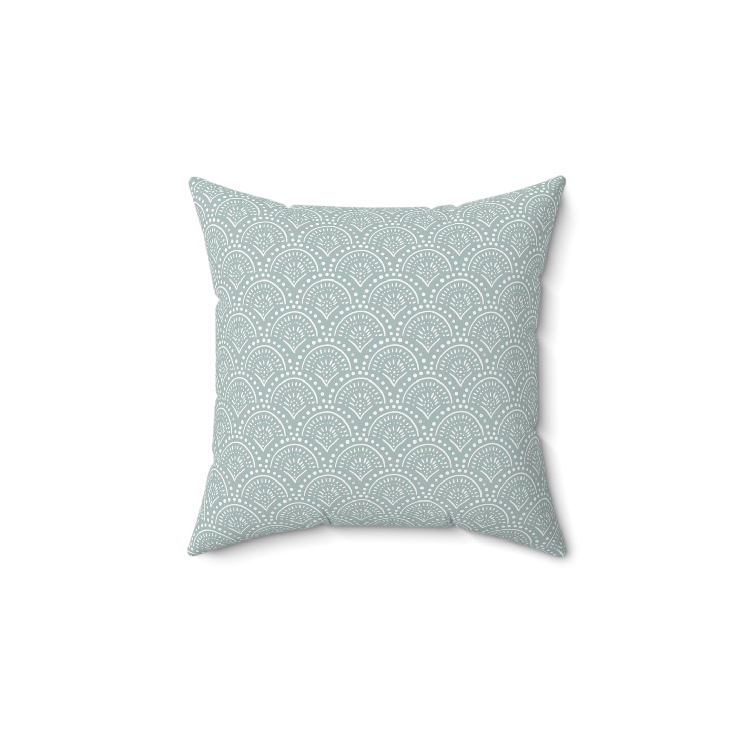 Boho Sage Pattern 9 - Faux Suede Square Pillow